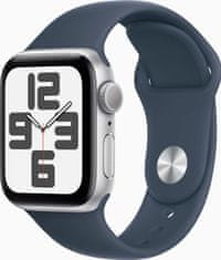 Apple Apple Watch SE/40mm/Silver/Sport Band/Storm Blue/-M/L