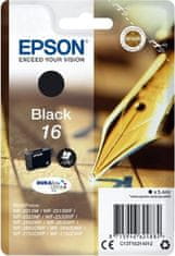 Epson Epson inkoustová náplň/ T1621/ Singlepack 16 DURABrite Ultra Ink/ Černá
