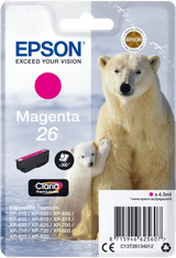 Epson Epson Singlepack Magenta 26 Claria Premium Ink