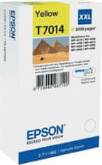 Epson Epson inkoustová náplň/ C13T70144010/ WP-4000/ 4500/ 3 400 stran/ XXL Žlutá