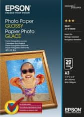 Epson fotopapír C13S042536/ A3/ lesklý/ 20ks