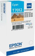 Epson Epson inkoustová náplň/ C13T70124010/ WP-4000/ 4500/ 3 400 stran/ XXL azurová