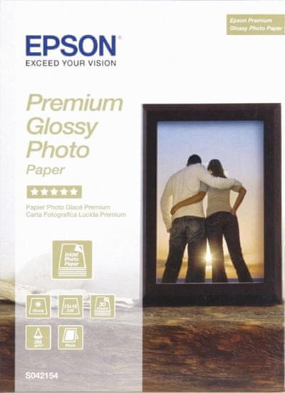Epson fotopapír C13S042154/ 13x18/ Premium Glossy/ 30ks