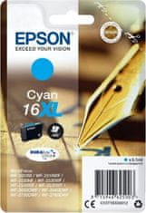 Epson Epson inkoustová náplň/ T1632/ C13T16324012/ Singlepack 16XL DURABrite Ultra Ink/ azurová