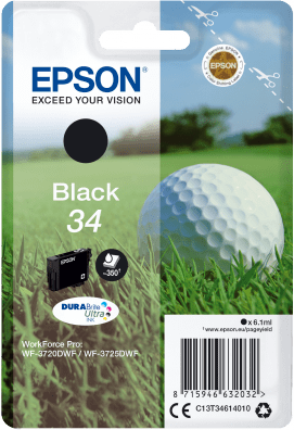Epson Epson Singlepack Black 34 DURABrite Ultra Ink