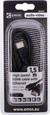 EMOS HDMI 2.0 high speed kábel ethernet A vidlica-D vidlica 1,5m