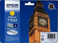 Epson Epson inkoustová náplň/ C13T70344010/ WP-4000/ 4500/ 800 stran/ Žlutá