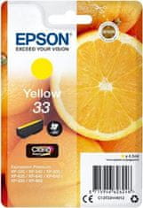 Epson Epson inkoustová náplň/ T3344/ Singlepack 33 Claria Premium Ink/ Žlutá