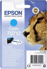 Epson Epson inkoustová náplň/ T0712/ Singlepack DURABrite Ultra Ink/ azurová