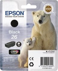 Epson Epson inkoustová náplň/ C13T26014012/ Singlepack 26 Claria Premium Black