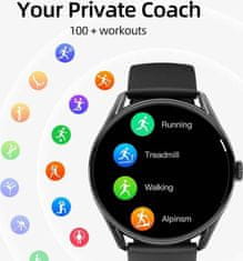 Xiaomi QCY Smartwatch GT S8/Black/Sport Band/Black