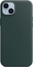 Apple iPhone 14+ Leather Case with MagSafe- Forest Green