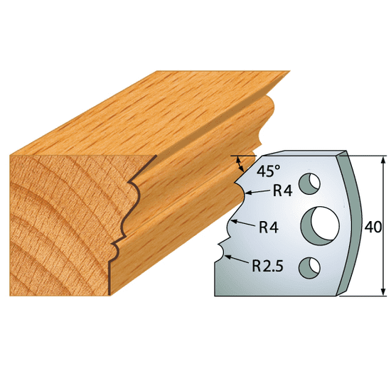 Igm Professional Profilový nôž 40x4mm profil 107 (F026-107)