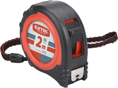 Extol Premium Zvinovacie meter 2m s funkciou 2x STOP, gumový obal (3152)