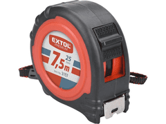 Extol Premium Zvinovacie meter 7,5m s funkciou 2x STOP, gumový obal (3157)