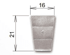 B&V Klin č. 1, 25 x 32 mm (30006)