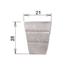B&V Klin č. 2, 21 x 25 mm (30007)