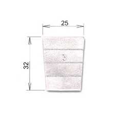 B&V Klin č. 3, 25 x 32 mm (30008)