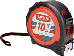 Extol Premium Zvinovacie meter 10m s funkciám 2x STOP, gumový obal (3159)