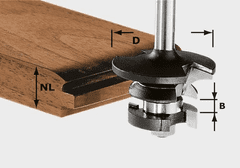 Festool Kontraprofilová fréza pre pero HW, päta 8 mm HW S8 D43/21 A / KL (491130)