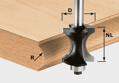 Festool Polotyčová fréza HW, päta 8 mm HW S8 D30/28 (491139)