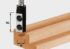 Festool Drážkovacie žiletkové fréza HW päta 8 mm HW S8 D8/20 WP Z1 (491078)