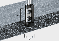 Festool Lícovacie fréza s výmennými brity HW, päta 12 mm HW S12 D21/30WM (491120)
