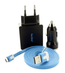 Hedue Kábel Micro USB, nabíjačka, adaptér do auta (R002)