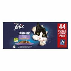 Felix Fantastic Multipack kapsička 44x85g hovädzie/ kura/ losos/ tuniak v želé