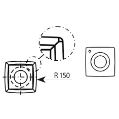 Igm Professional N013 žiletka tvrdokovová Z4 zaoblená - 14x14x2 R150 d4,6 R2=0,2mm Drevo+ (N013-14132)