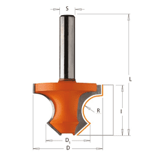 CMT C954 fréza na príruby s 45° skosením - R8 D36x25 L60 S=8 HM (C95408011)