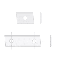 Igm Professional N014 žiletka tvrdokovová Z2 skosená - 30x12x1,5 LaminoMDF P (N014-30111)