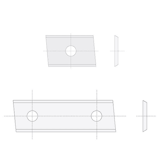 Igm Professional N014 žiletka tvrdokovová Z2 skosená - 40x12x1,5 UNI P (N014-40141)