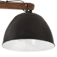 Vidaxl Závesná lampa 25 W čierna 105x30x65-108cm E27