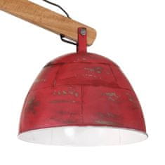 Vidaxl Závesná lampa 25 W šmuhovaná červená 29x18x85 cm E27