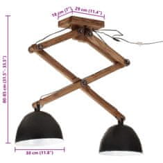 Petromila vidaXL Závesná lampa 25 W čierna 29x18x85 cm E27