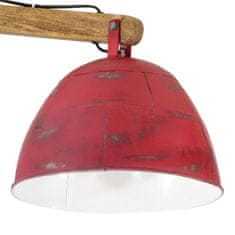 Vidaxl Závesná lampa 25 W šmuhovaná červená 105x30x65-108cm E27