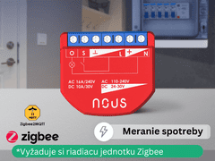 Nous B2Z Smart Zigbee relé(1 kanál s meraním)