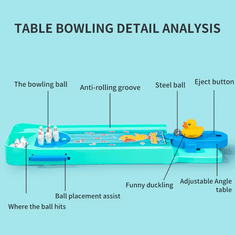 CAB Toys Mini bowling - stolová hra kačička