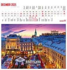 tvorme pohľadnicový kalendár SLOVENSKO 2025