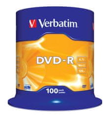 DVD-R(100-Pack)Spindl/MattSlvr/16x/4.7GB