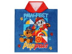 Nickelodeon Psi Patrol Detský uterák, pončo s kapucňou 60x120cm 