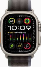 Apple Apple Watch Ultra 2/49mm/Titan/Sport Band/Blue-Black Trail/-M/L