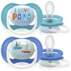 Philips Avent Cumlík Ultra air Text 6-18m chlapec, 2 ks