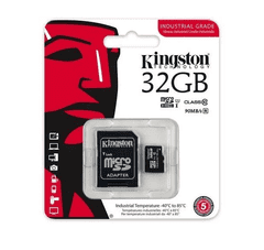 Kingston SDCIT/32GB memory card microSDHC Industrial (32GB | class 10 | UHS-I | 90 MB/s) + adapter