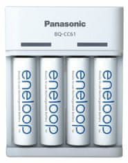 PANASONIC ENELOOP EKO nabíjačka BQ-CC61 USB + nabíjacie batérie AA 2000mAh 4ks