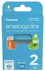 PANASONIC Eneloop Lite AA 950mAh nabíjacie batérie 2ks (BK-3LCCE/2BE)