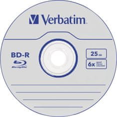 VERBATIM BD-R Blu-Ray SL DataLife 25GB/ 6x/ 25pack/ spindle