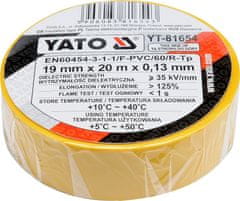 YATO Páska izolačná 19 x 0,13 mm x 20 m žltá