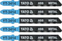 YATO List pílový do priamočiarej píly na kov typ T 32TPI sada 5 ks